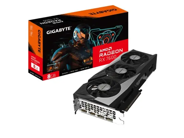 Tarjeta gráfica GIGABYTE GV-R76GAMING OC-8GD Radeon RX 7600 Gaming OC 8G, 3 ventiladores WINDFORCE 8GB 128-bit GDDR6, tarjeta de vídeo | Tuloimportas.com