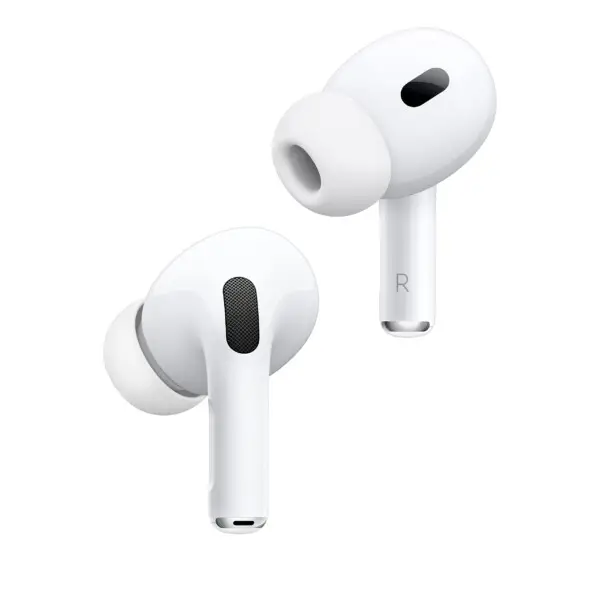 Auriculares inalámbricos Apple AirPods Pro (segunda generación) con carga USB-C, auriculares Bluetooth con cancelación de ruido hasta 2 veces más activa, modo transparencia, audio adaptable, audio espacial personalizado | Tuloimportas.com