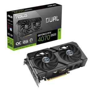 ASUS Dual GeForce RTX™ 4070 Super EVO OC Edition 12GB GDDR6X (PCIe 4,0, 12GB GDDR6X, DLSS 3, HDMI 2,1a, DisplayPort 1,4a, diseño de 2,5 ranuras, diseño de ventilador de tecnología axial, tecnología 0dB, | Tuloimportas.com