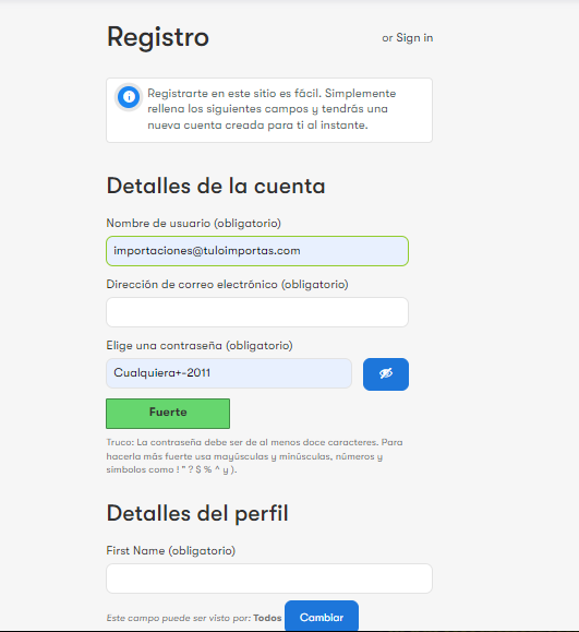 Registro en tuloimportas.com
