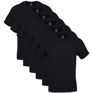 Gildan Camisetas Crew para hombre, paquete múltiple, estilo G1100, negro (paquete de 6), grande | Reign BuddyBoss Platform