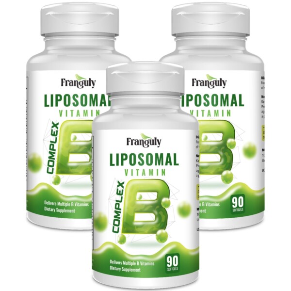 Complejo B activo Vitaminas B liposomales con colina e inositol Complejo B de alta potencia B1, B2, B3, B5, B6, biotina, folato, metilcobalamina B12 - Apoya la energía y la salud cerebral - 270 cápsulas blandas | Tuloimportas.com