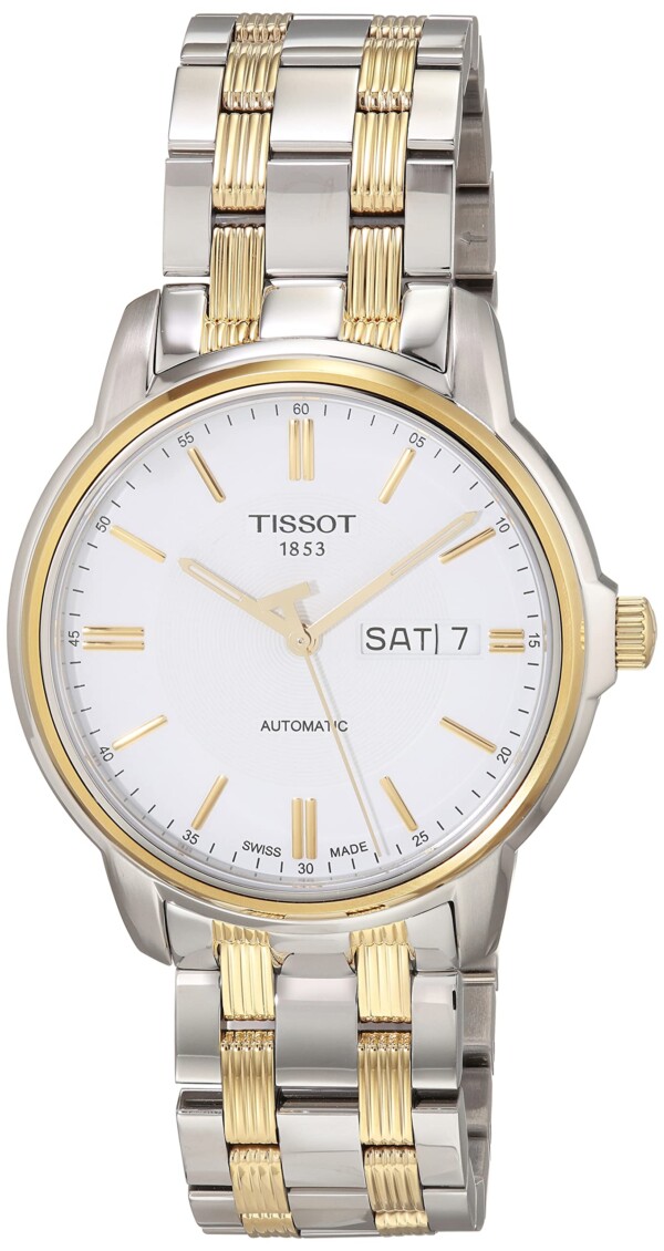 Tissot T0654302203100 Reloj automático suizo de dos tonos con pantalla analógica para hombre | Tuloimportas.com