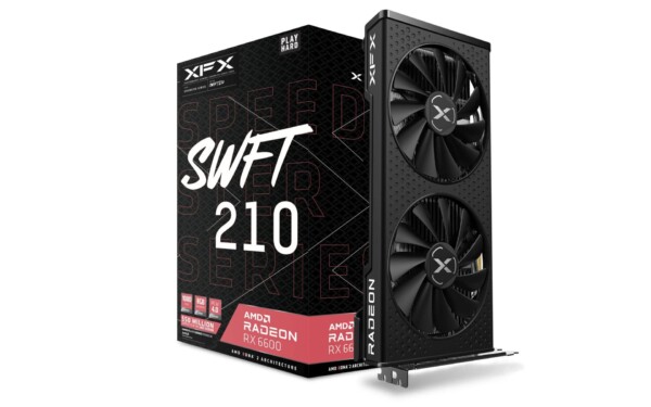 Tarjeta gráfica para juegos XFX Speedster SWFT 210 Radeon RX 6600 CORE con 8GB GDDR6 HDMI 3xDP, AMD RDNA 2 RX-66XL8LFDQ | Tuloimportas.com