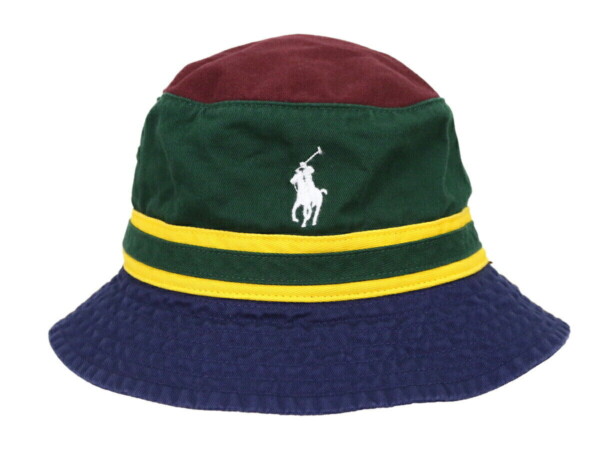 Polo Ralph Lauren Paneled Safari Bucket Hat Cap with Pony - Multicolor - | Tuloimportas.com