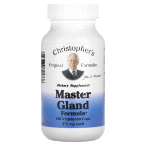 Christopher's Original Formulas Fórmula para glándulas maestras, 375 mg, 100 cápsulas vegetarianas | Tuloimportas.com