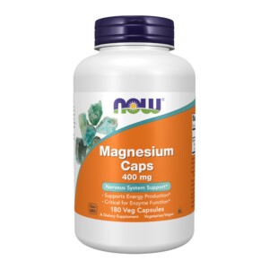 Suplementos de NOW Foods, magnesio 400 mg, función enzimática*, soporte del sistema nervioso*, 180 cápsulas vegetales | Tuloimportas.com