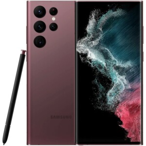 Samsung Galaxy S22 Ultra 5G, versión estadounidense, 256 GB, Borgoña - Desbloqueado (renovado) | Tuloimportas.com