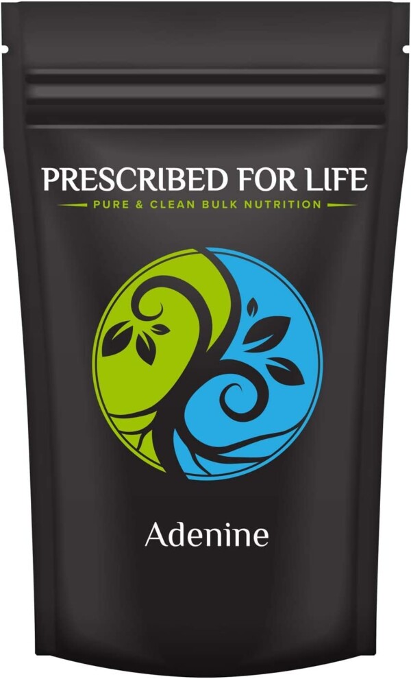 Prescrito para la vida en polvo de adenina, suplemento de adenina de vitamina B4, un derivado de purina de nucleobase (1 kg / 2,2 lb)