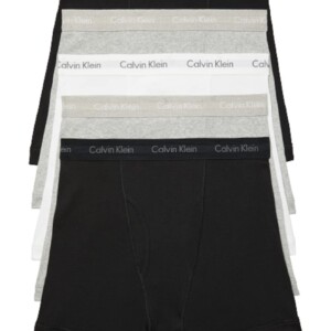 Calvin Klein Men's Cotton Classics Boxer Boxer Brief, 2 Black, 2 Heather Grey, 1 White, X-Large | Tuloimportas.com