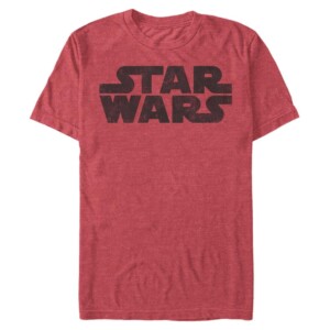 Camiseta de logotipo más simple de Star Wars Young Men, brezo rojo, grande | Tuloimportas.com