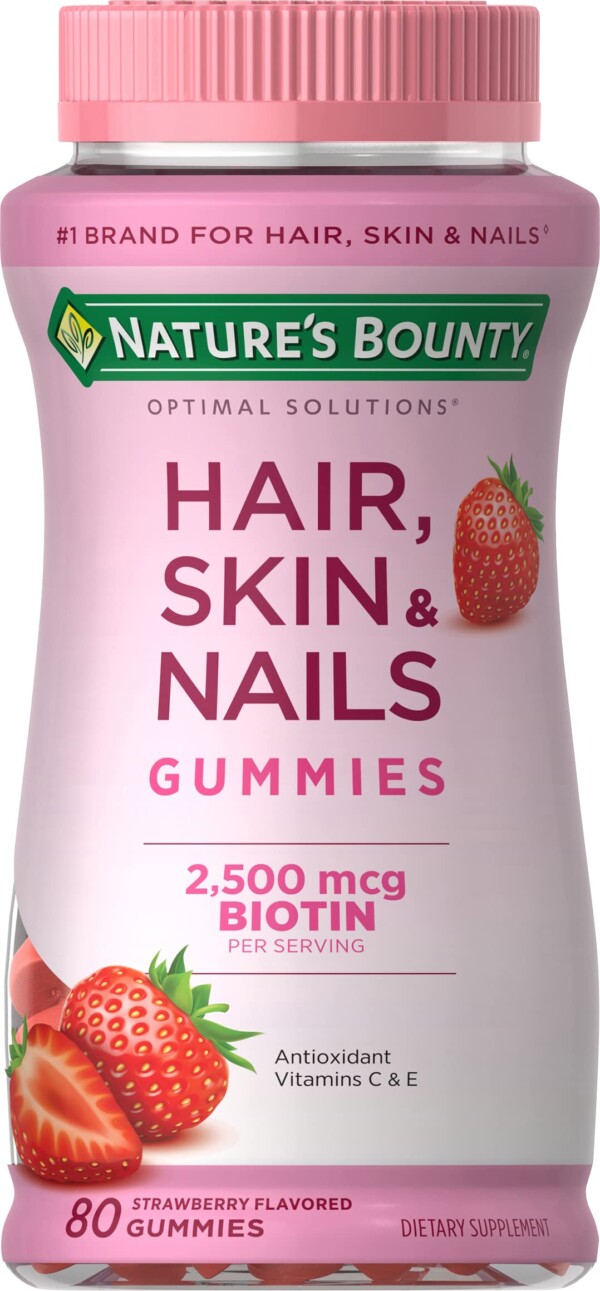 Nature's Bounty Optimal Solutions Gommies, Strawberry, 80 recuento