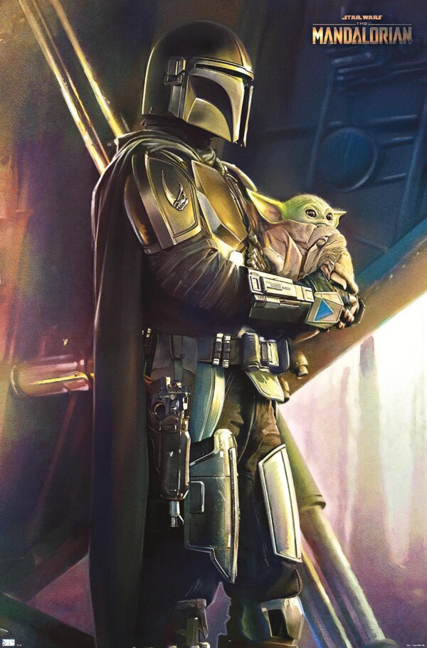 Trends International Star Wars: The Mandalorian - Hold Wall Poster, 22,375