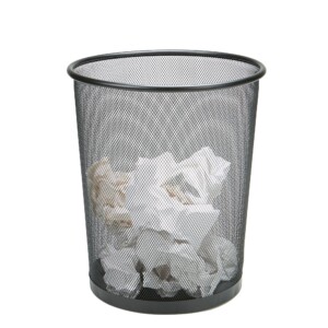 Mind Reader Mesh Trash Can, 16,65L (4,4 gal), canasta de papel residual, redonda, oficina, malla de metal, 11,5 | Tuloimportas.com