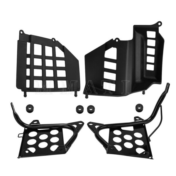 Heel Guards Footrest For 1990-2006 Yamaha Banshee 350 Left Right Nerf Bars Black