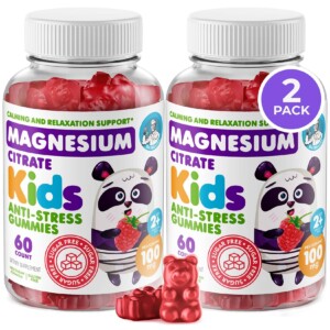 DR, Moritz Gommies de magnesio tranquilo sin azúcar para niños y adultos - Gomitas de citrato de magnesio no transgénicos - Sabor de frambuesa - 2 paquetes (60 recuento) | Tuloimportas.com