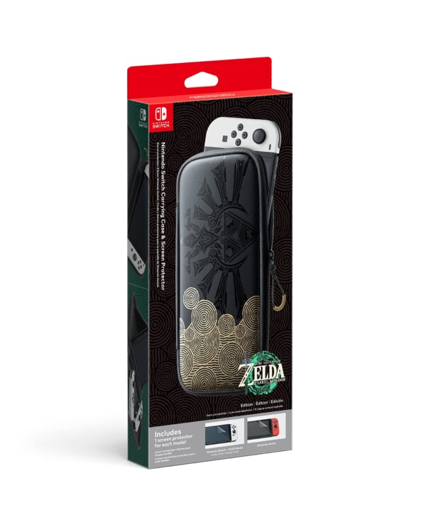 Caso de transporte de Nintendo Switch - The Legend of Zelda: Lágrimas de la edición del reino