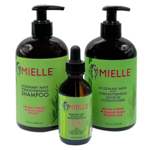 Mielle Rosemary Mint Organics infundidos con biotina y fomenta los productos para el cabello de crecimiento para el cabello y el paquete de peinado más fuerte y saludable. | Tuloimportas.com