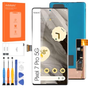 Pantalla OLED para Google Pixel 7 Pro 5G Reemplazo de pantalla para Pixel 7 Pro LCD Screen GP4BC, GE2AE Touch Digitizer Digitizer Ensamblay Piezas con marco (negro con función de huellas digitales) | Tuloimportas.com