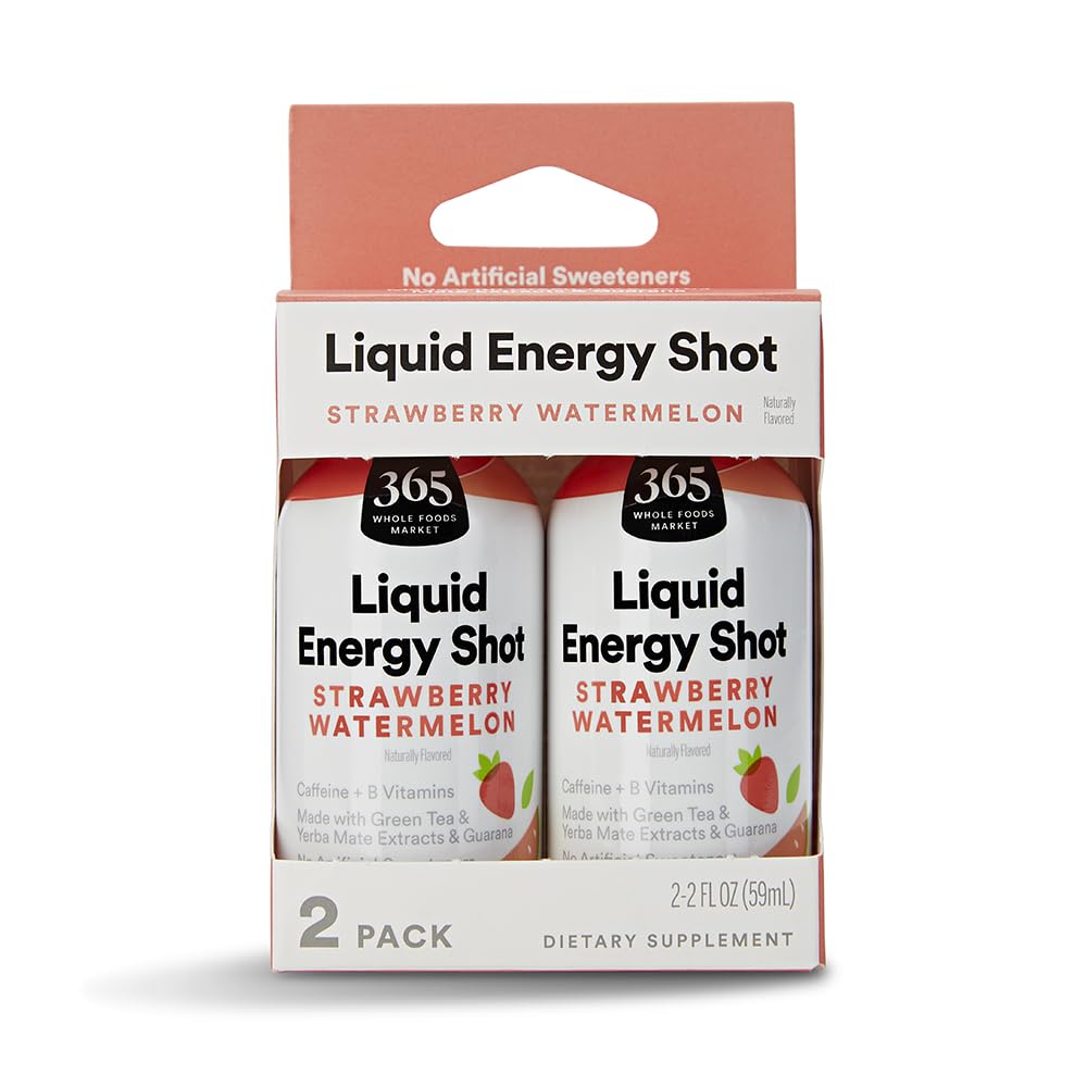 365 por Whole Foods Market, Energy Shot Duo Pack, Strawberry Sandermelon, 2 fl oz
