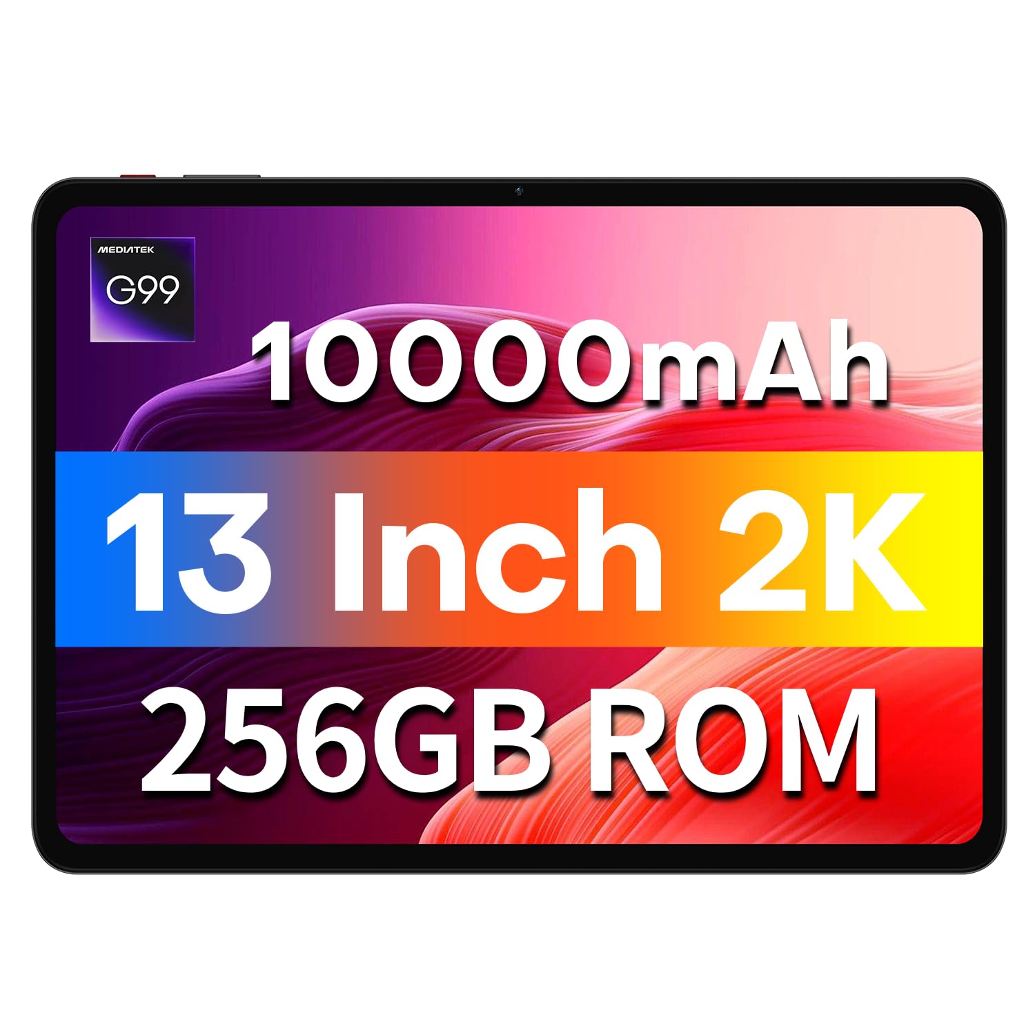 Tableta TECLAST T65Max, Tableta Android de 13" con 256GB de ROM, Helio G99 Octa-core para Gaming, Tableta Android 14, Carga Rápida de 10000mAh/18W, Tabletas Grandes de 13 pulgadas con Widevine L1, WiFi 2.4G/5G, 8+13MP