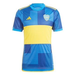 Adidas Men's Soccer Boca Juniors 23/24 Home Jersey - Inspirado en las vibrantes calles de El Caminito, diseño cómodo y sostenible (pequeño) azul/amarillo | Tuloimportas.com