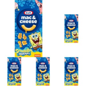 Kraft Mac & Cheese Macaroni y queso Cena Spongobob Squarepants, Caja de 5,5 oz (paquete de 5) | Tuloimportas.com
