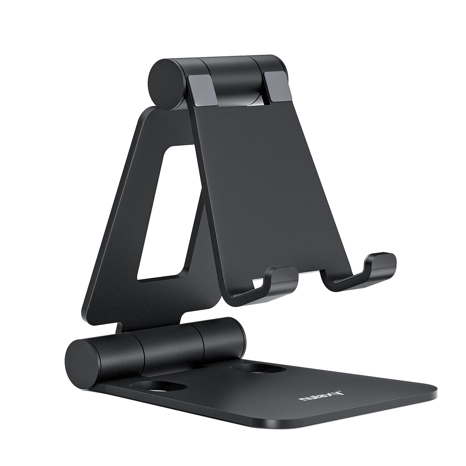 NULAXY STOR DE TELÉFONO CELILLO DUAL Doble, Tope de escritorio plegable completamente ajustable Cunsing Dock Compatible con el teléfono 16 15 14 13 12 11 PRO XS XS MAX XR X 8, Nintendo Switch, todos los teléfonos