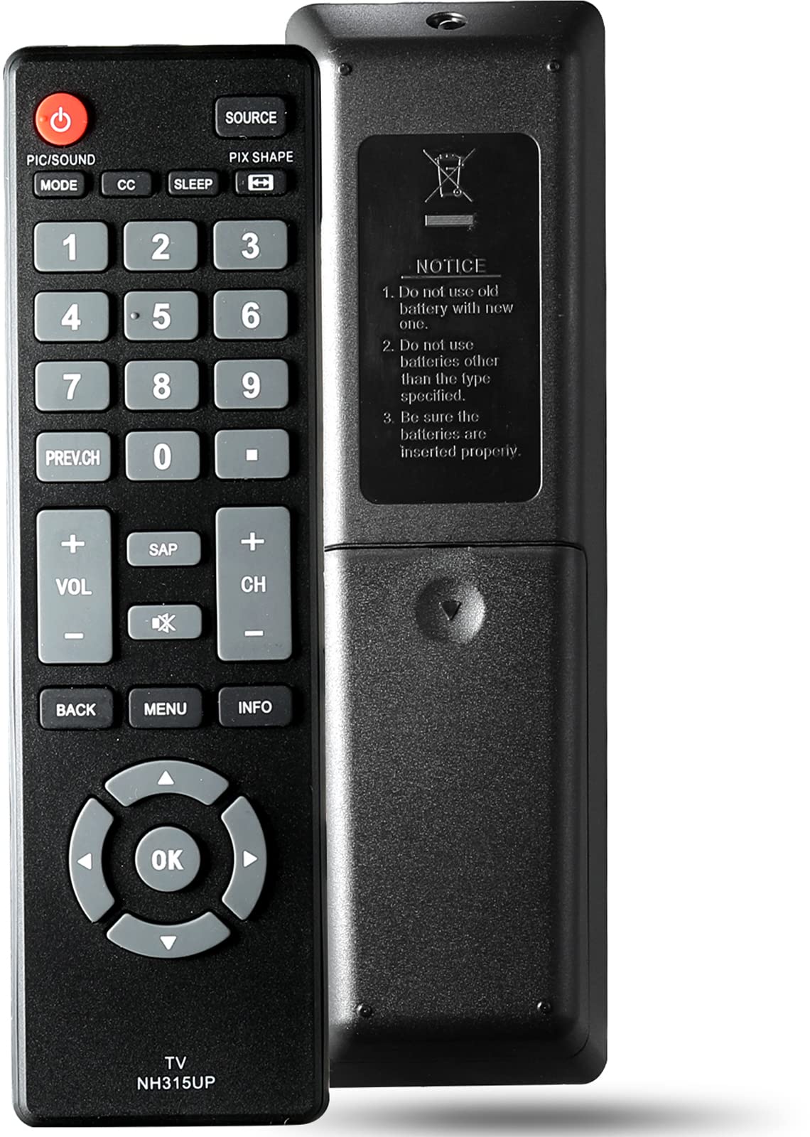 NH315UP CONTROL REMOBADO DE REEMPLACIÓN UNIVERSAL COMPATIBLE CON TODOS