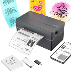 NULLTONEX Bluetooth Etiqueta de envío termal de envío: fabricante de etiquetas inalámbricas 4x6 con cinta impermeable para pequeñas empresas - ampliamente utilizado para USPS UPS eBay Amazon Shopify Etsy | Tuloimportas.com