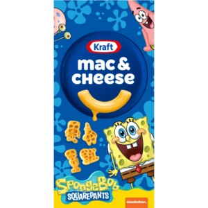 Kraft Mac & Cheese Macaroni y queso Cena Spongobob Squarepants (caja de 5,5 oz) | Tuloimportas.com