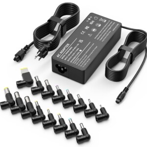 XOUBZ 90W CARGO DE LA PAPTOP Universal Compatible con HP Lenovo Dell Acer Asus Toshiba IBM Fujitsu Notebook Ultrabook Chromebook Computer Computer Carger AC Adaptador Cable de alimentación con 16 consejos | Tuloimportas.com