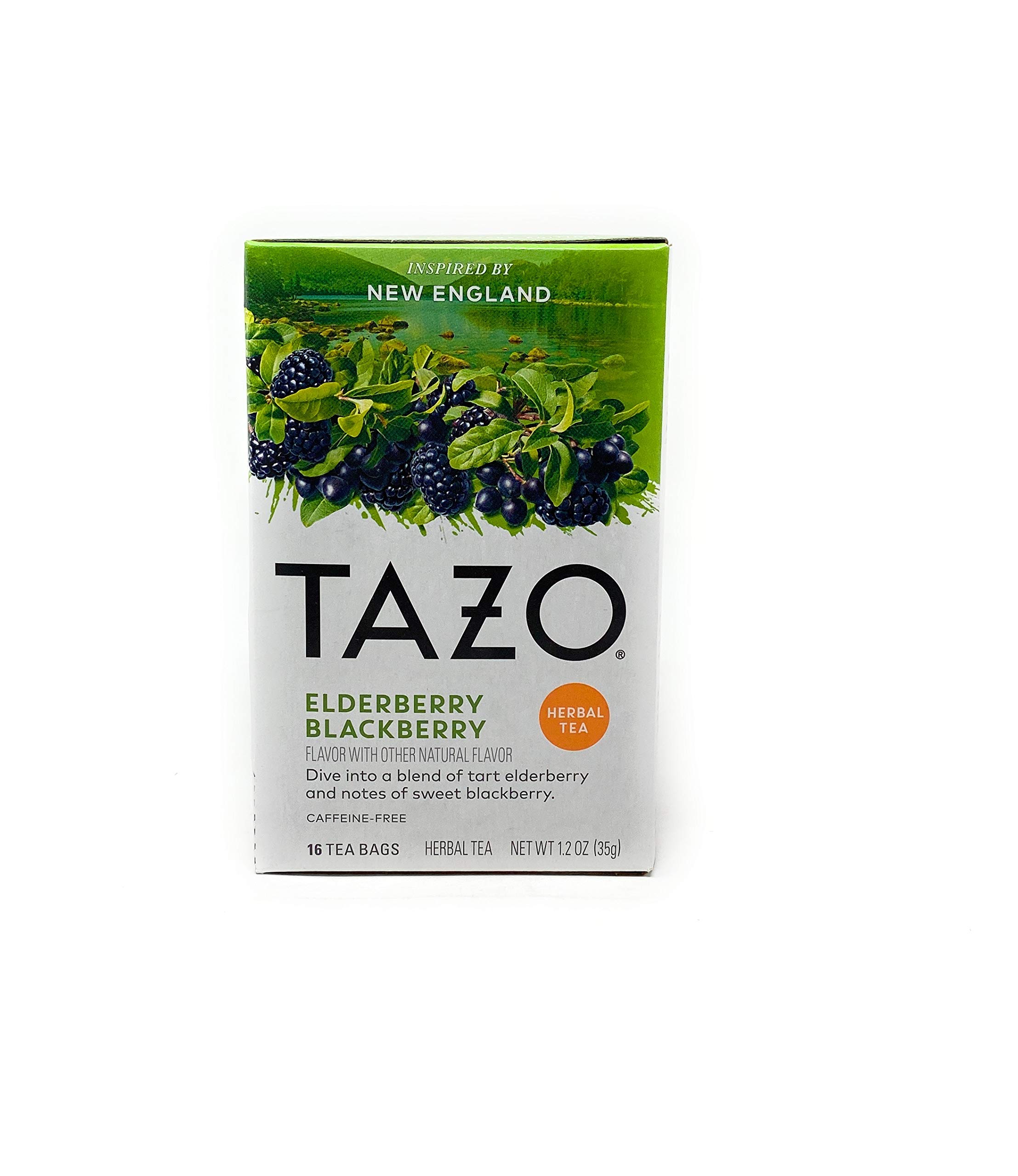 Bolsas de té de Blackberry de Tazo Elderberry - 16 bolsas