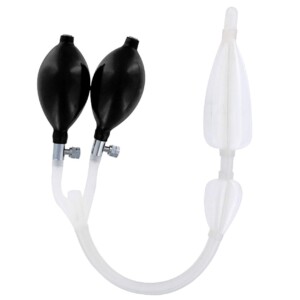 Catéter de enema anal de silicona de doble pera Cleanstream, limpieza de colon sin complicaciones, 44 cm, fácil de usar | Tuloimportas.com