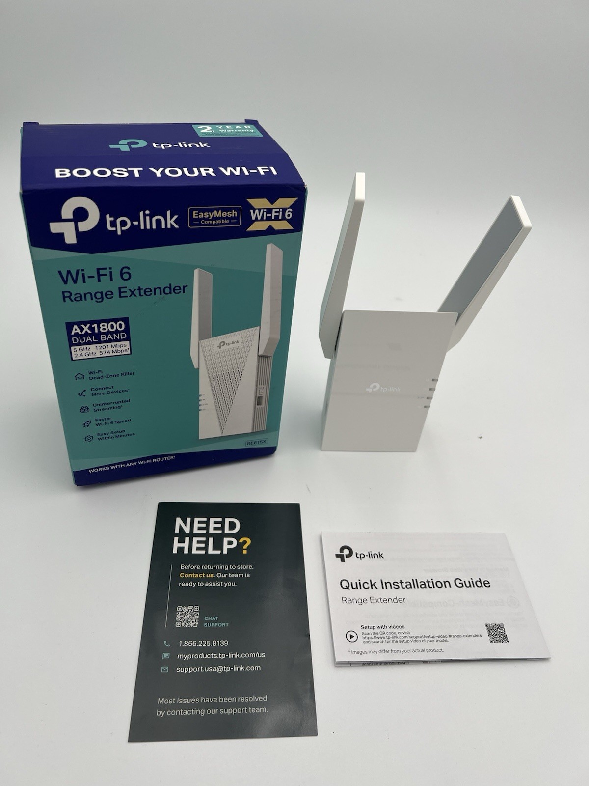 TP-Link AX1800 RE615X WiFi 6 Range Extender Dual Band Wireless Repeater 1 TP-Link AX1800 RE615X WiFi 6 Range Extender Dual Band Wireless Repeater