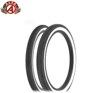 SCHWINN STYLE WHITEWALL BRICK 20 X 1.75 S2 W/ 20 X 2.125 S2 STINGRAY SLICK TIRE. | Tuloimportas.com