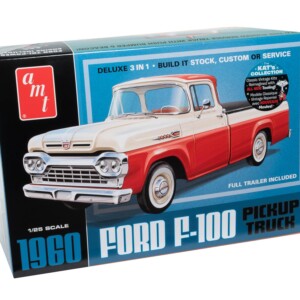 Camioneta Ford F-100 AMT 1960 con remolque, herramientas nuevas AMT1407 | Tuloimportas.com