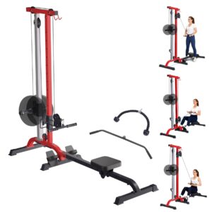 Máquina de remo y cable 2 en 1, LAT Pull Down con peso y asiento ajustables, estación de polea alta y baja, barra LAT y barra de cable Máquina de remo compacta multifunción para gimnasio en casa, negro+rojo 14 Máquina de remo y cable 2 en 1, LAT Pull Down con peso y asiento ajustables, estación de polea alta y baja, barra LAT y barra de cable Máquina de remo compacta multifunción para gimnasio en casa, negro+rojo | Tuloimportas.com