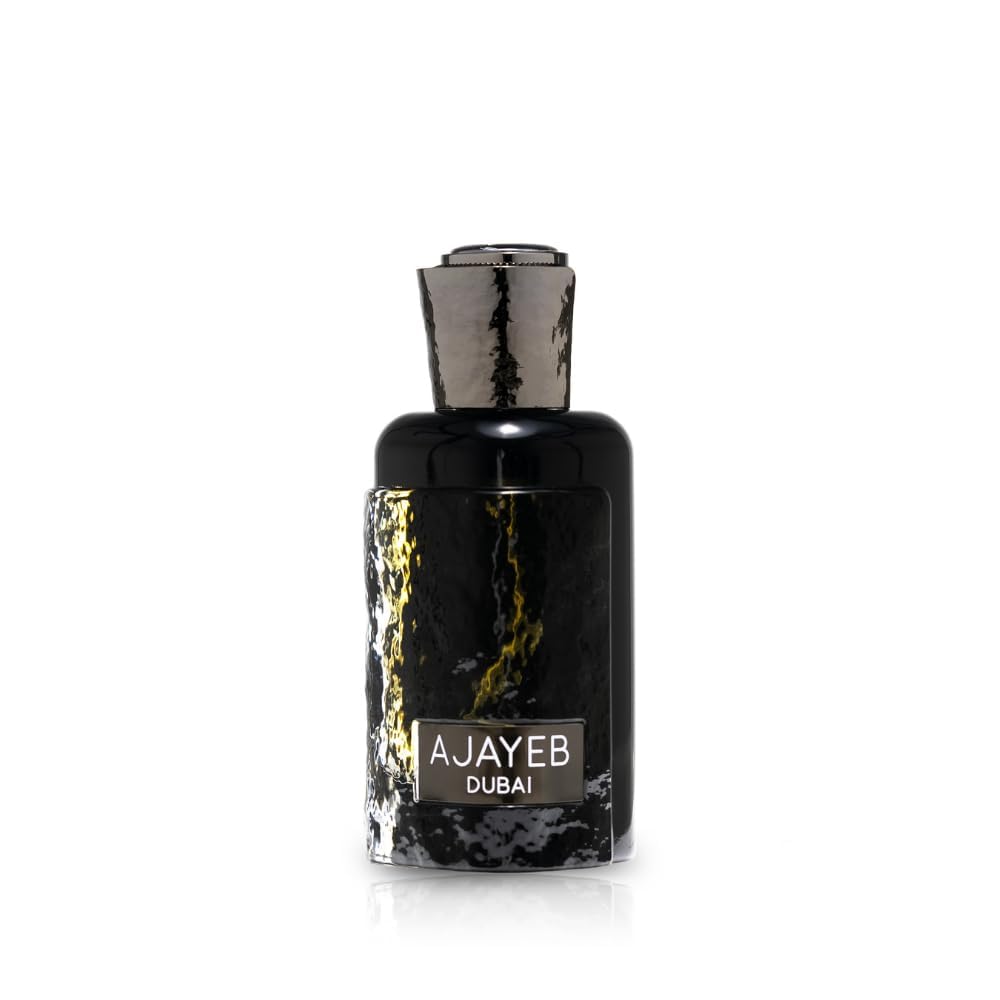 Lattafa Ajayeb Dubai Eau de Parfum Spray para hombres, 3,4 onzas