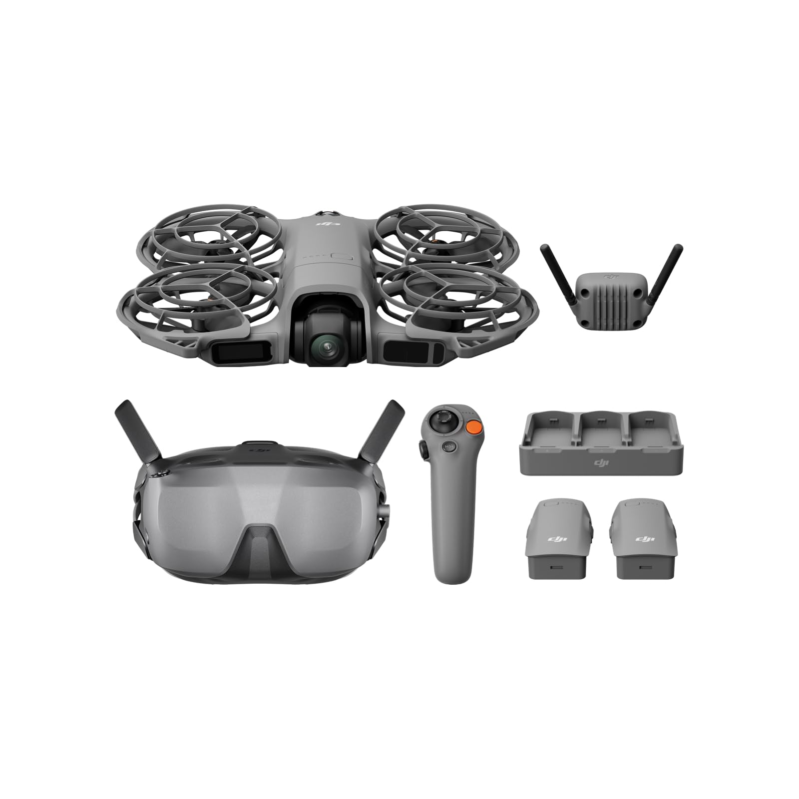 DJI Neo 2 Motion Fly More Combo con RC Motion 3 y gafas N3, transmisión estable con transceptor digital, dron 4K para principiantes, vuelo FPV, 3 baterías