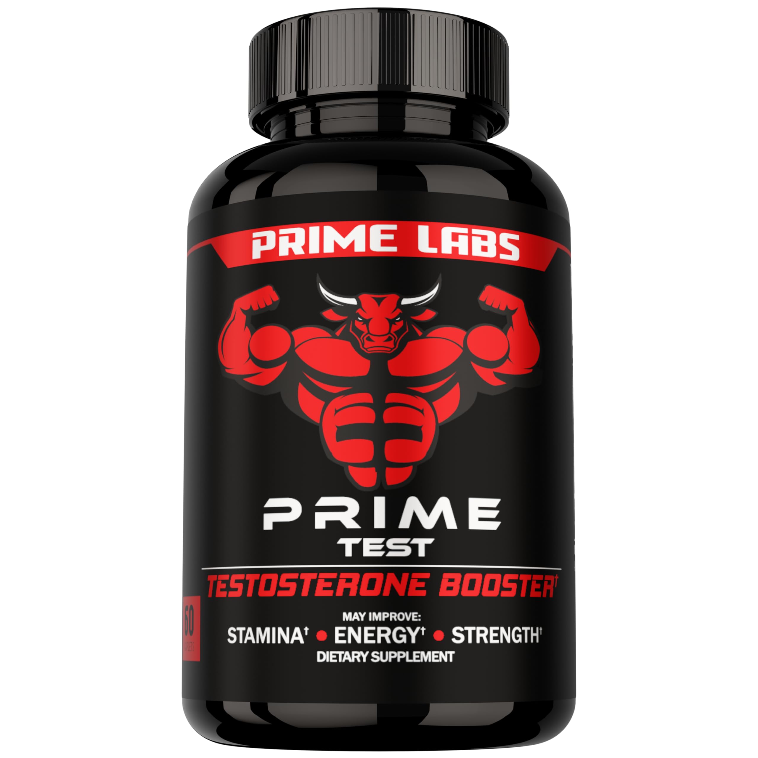 Prime Labs - Potenciador de testosterona para hombres - Potenciador de resistencia, resistencia y fuerza - 60 cápsulas