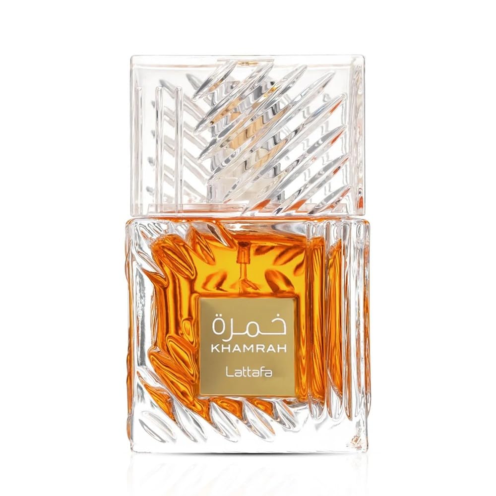 Lattafa Khamrah - Vanilla, Warm Spicy, Amber, Cinnamon - Eau de Parfum Long-Lasting Fragrance for Unisex, 3,40 Ounce / 100 ml