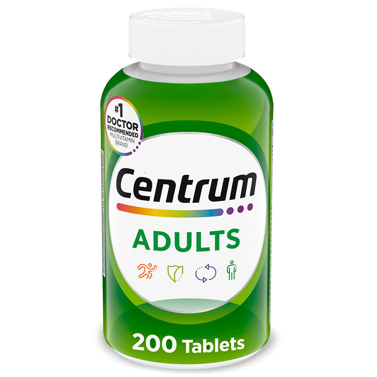 Centrum Multivitamínico para adultos mayores de 18 años, 200 tabletas