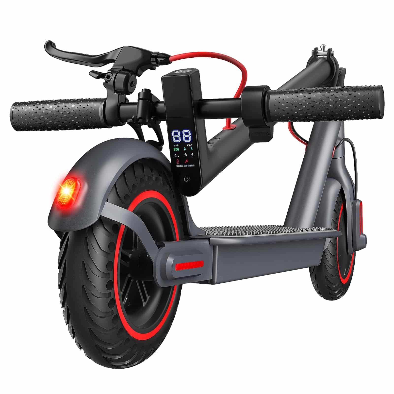 Scooter eléctrico para adultos, potencia de 500 W, neumático sólido de 8,5