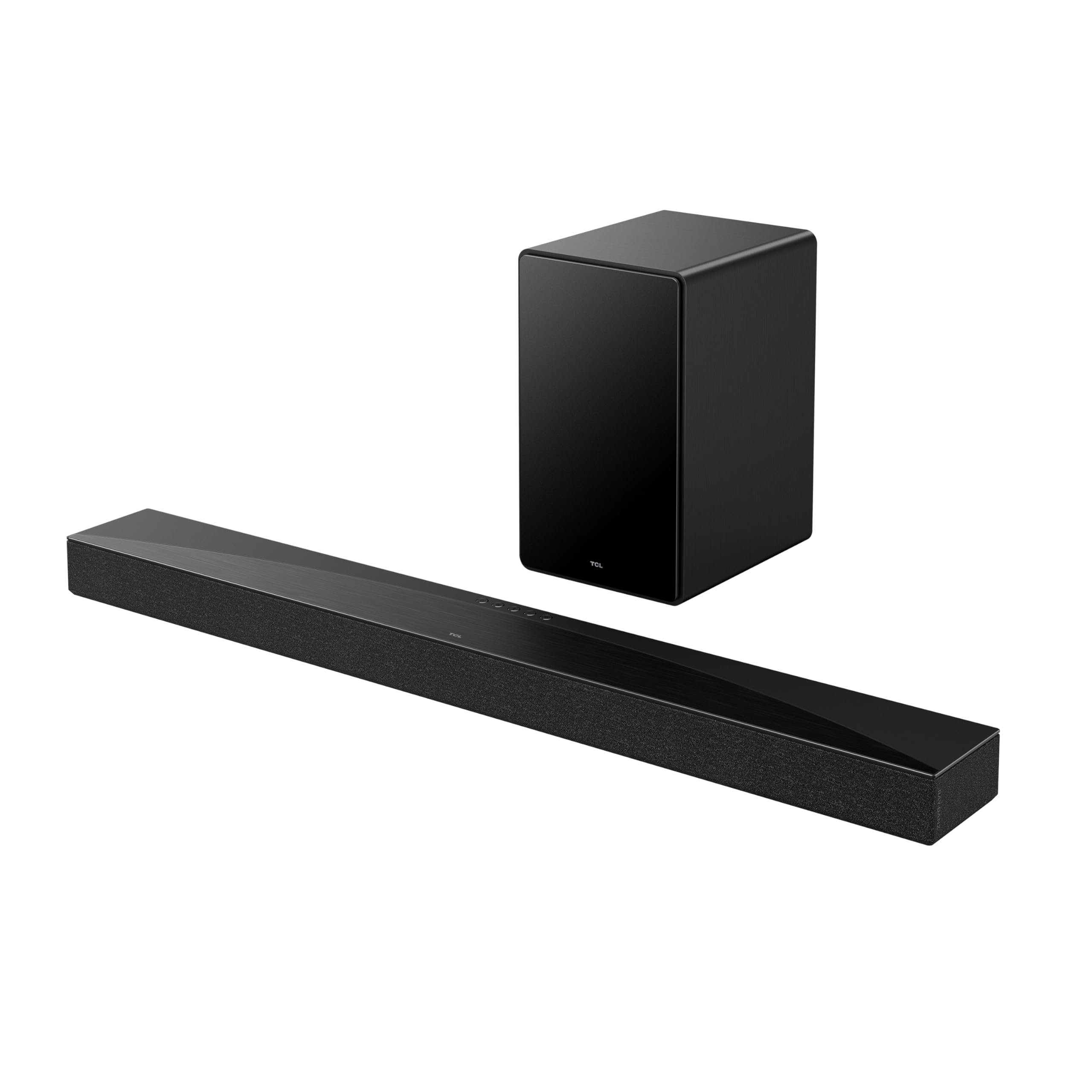 TCL Q65H Barra de Sonido Envolvente 5,1 con Subwoofer Inalámbrico para Smart TV | Calibración Dolby Atmos DTS:X | altavoz de cine en casa Bluetooth de potencia de 580 W con bajo | Control de aplicaciones y control remoto | Último modelo