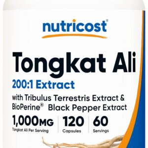 Nutricost Tongkat Ali 1.000 mg 120 Cápsulas, Sin Gluten, Sin OGM 11 Nutricost Tongkat Ali 1.000 mg 120 Cápsulas, Sin Gluten, Sin OGM | Tuloimportas.com