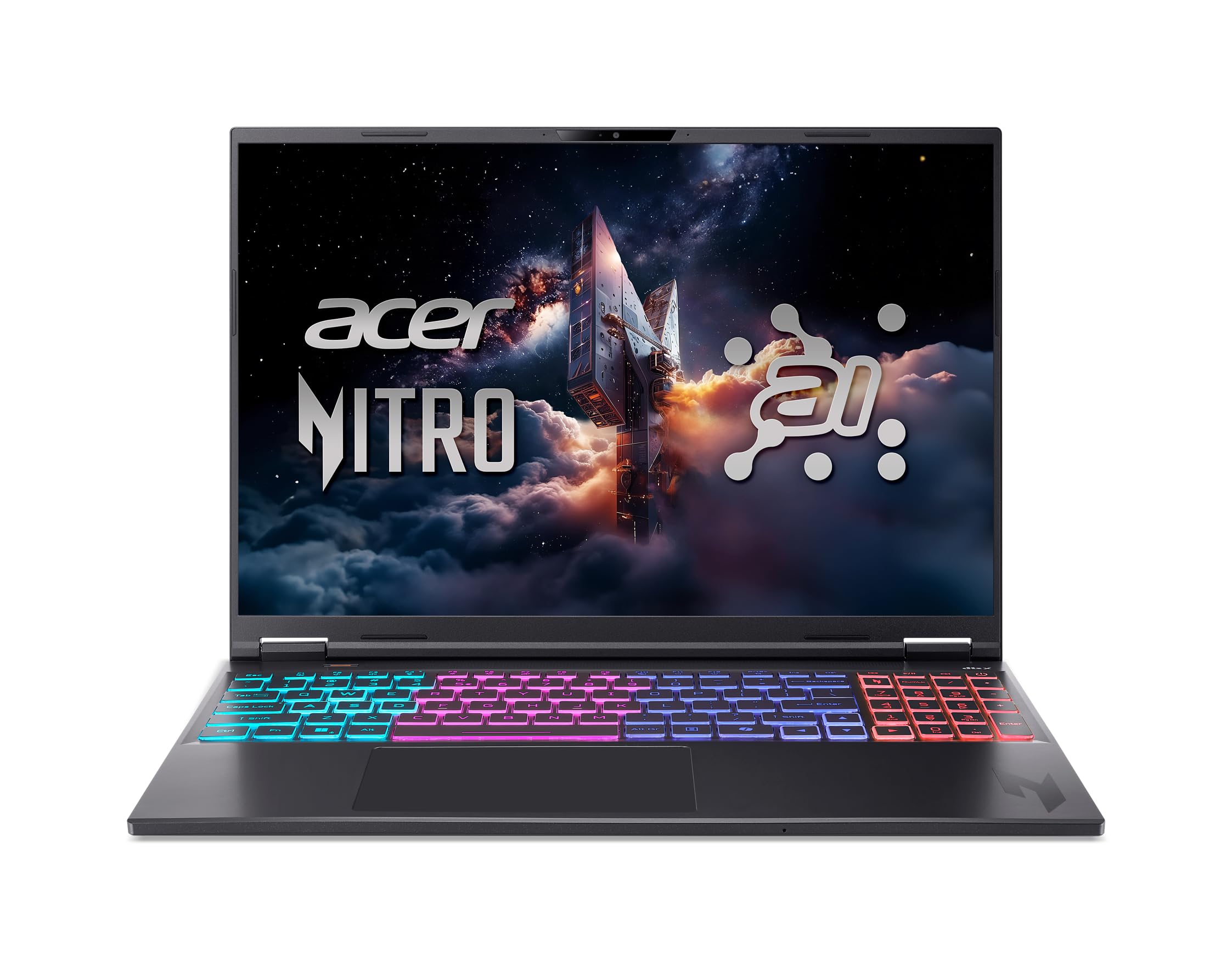 Portátil para juegos Acer Nitro 16S AI Copilot+ | Procesador AMD Ryzen AI 9 365 | GPU para portátil NVIDIA GeForce RTX 5070 Ti | Pantalla WQXGA IPS de 16