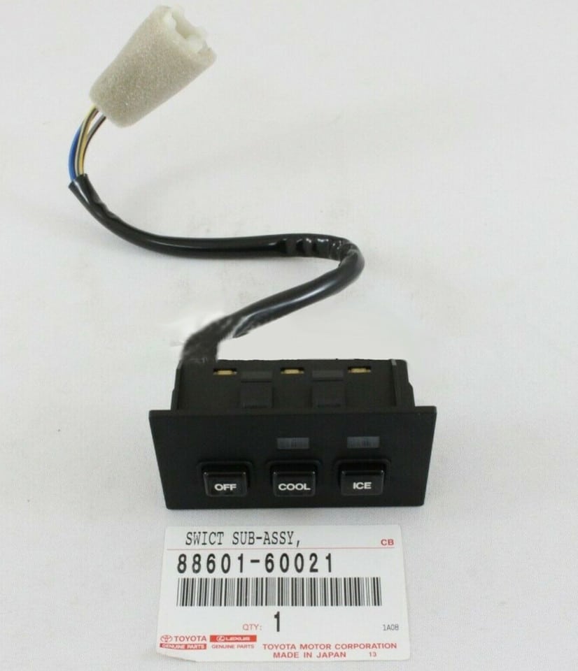Toyota Genuine OEM LAND CRUISER FJ80 SWITCH SUB-ASSY, COOLER CONTROL