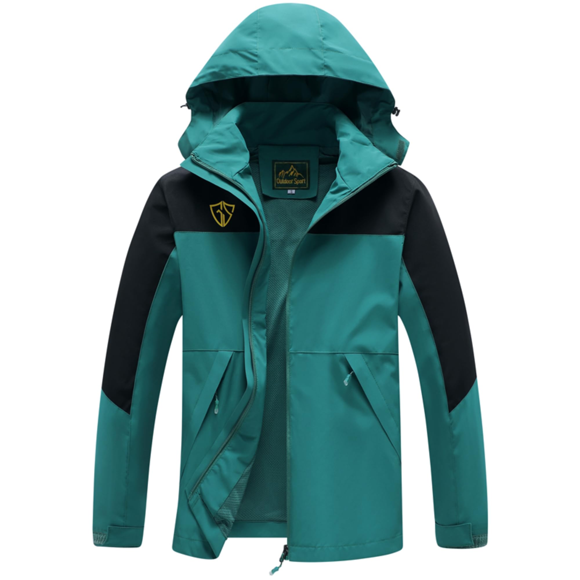 GIISAM Rain Coats for Women, Waterproof Lightweight Rain Jackets Windbreaker with Hood for Hiking Travel running