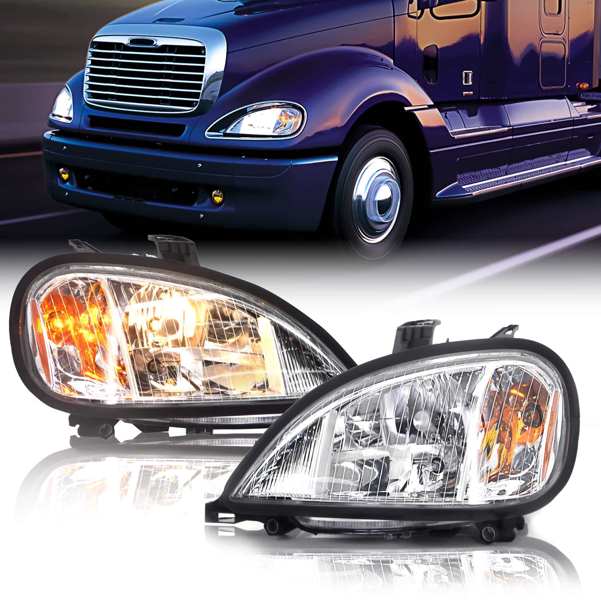 Torque Headlight Replacement for 1996-2017 Freightliner Columbia Trucks